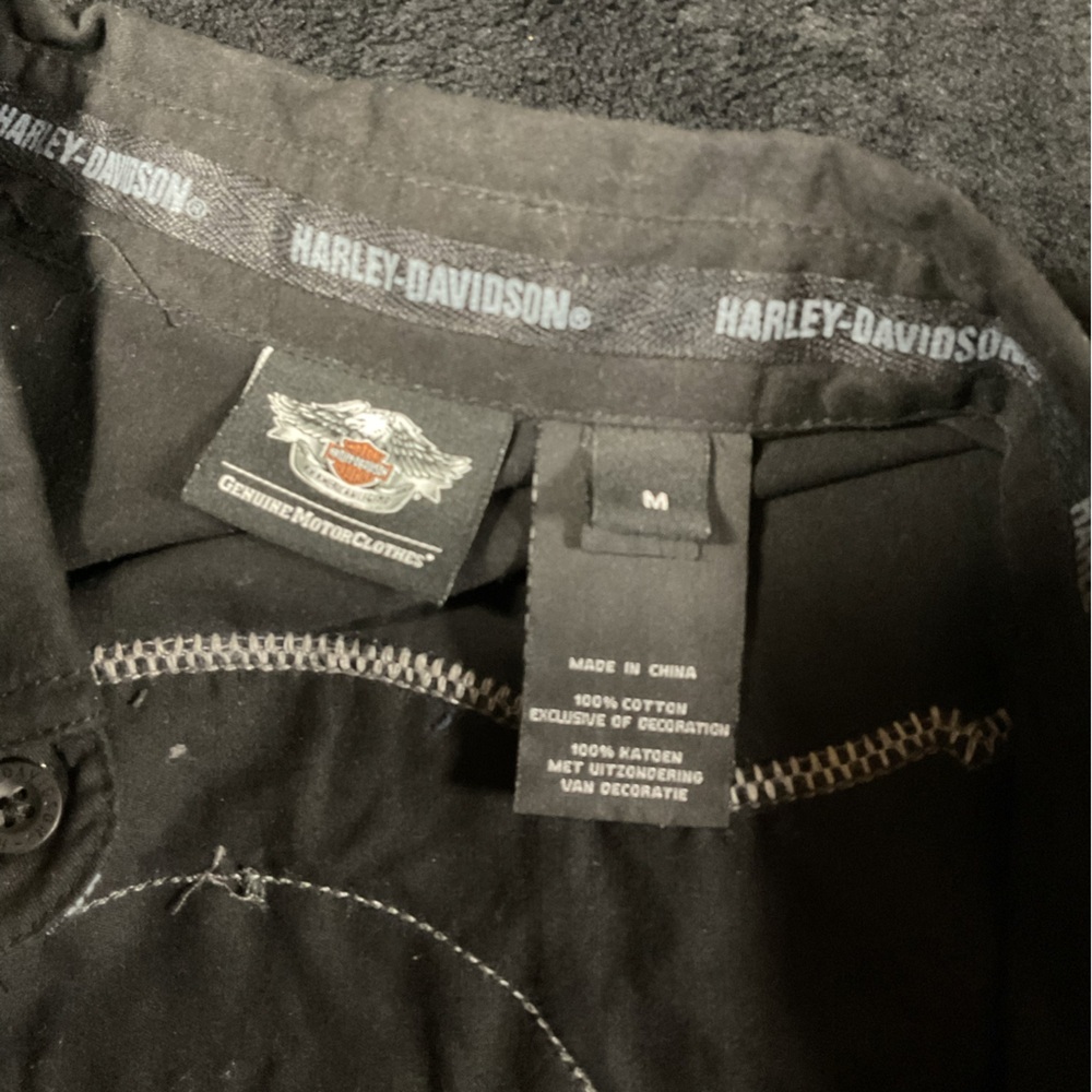 Harley-Davidson Black Button-Up Shirt - Picture 3 of 3